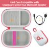 co2CREA for Anker Soundcore Select 4 Go Bluetooth Speaker Hard Protective Case, Portable Travel Case Replacement (White Case + Red Zipper) view 3