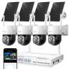 [0-Light Night Color] XMARTO 2K HD Wireless Solar Security Camera System with 0-Light Night Color, PTZ Control, Long Range WiFi6,Easy Mobile & HDMI View on Monitor,0 Monthly Fee,120-Day Video Storage view 1