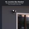 WYZE Floodlight Camera v2 with Plug-in Mount, 2K HD Outdoor Security Camera, Color Night Vision, Motion Activated, Electrical Box with 20ft Weather-Resistant Power Cable, Easy Installation (Black) view 3