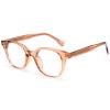 Dollger Blue Light Blocking Glasses For Woman Men Thick Frame Square Computer BlueLight Glasses Clear Lens Non-Prescription Transparent tea view 1
