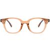 Dollger Blue Light Blocking Glasses For Woman Men Thick Frame Square Computer BlueLight Glasses Clear Lens Non-Prescription Transparent tea view 2
