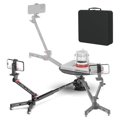 Portable 360 Degree Spinner,Suction Cup Mount Rotating Camera Slider with Adjustable Handle Photography Turntable Professional Photography for Camera/Action Camera/Phone (EVA Hard Case)