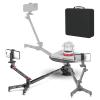 Portable 360 Degree Spinner,Suction Cup Mount Rotating Camera Slider with Adjustable Handle Photography Turntable Professional Photography for Camera/Action Camera/Phone (EVA Hard Case) view 1