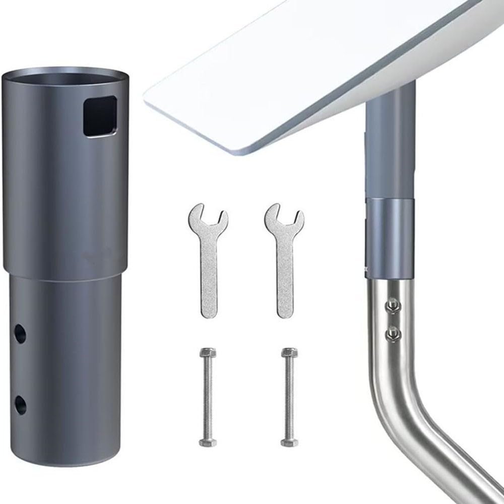 For Starlink-Pole Mount, For Starlink-Pipe Mount Adapter Aluminum Alloy Mount Kit for V2 Rectangular Starlink-Satellite Dish Antenna, TV Mast and Satellite Mast