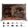 10x8ft Halloween Photography Backdrop Spooky Witch Cottage Backdrop Retro Gothic Magic Room Witch Skulls Hallowmas Wall Background for All Saints' Day Photo Studio Prop view 4