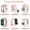Compatible for Mingdaln Fitness Tracker Bands, 16mm Elastic Silicone Hollowed Out Replacement Straps Compatible for SHANG WING LYNN2, Amzhero D26, RLQA D26E, FFFTITNES Band3, KALINCO P76, Mingdaln M4 Fitness Tracker (Pink) view 2