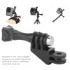Yoidesu 90 Degree Elbow Mount Adapter, Plastic 1/4in Screw Compatible with 8 7 6 5 9 Action Camera, Portable Design for Bag Holder, Selfie Stick, Tripod view 2
