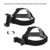 Adjustable Head Strap Mount Holder Kit for Action Camera Mobile Phone, 120 Degree Flip, Stretch Belt, Compatible with 6.2cm to 10cm Width Devices view 3