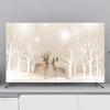 Television Hood TV Dust Cover Cloth Fashion European Style Monitor Cover Protect LED Screen(Size:49-52IN(118X70CM),Color:A) view 1