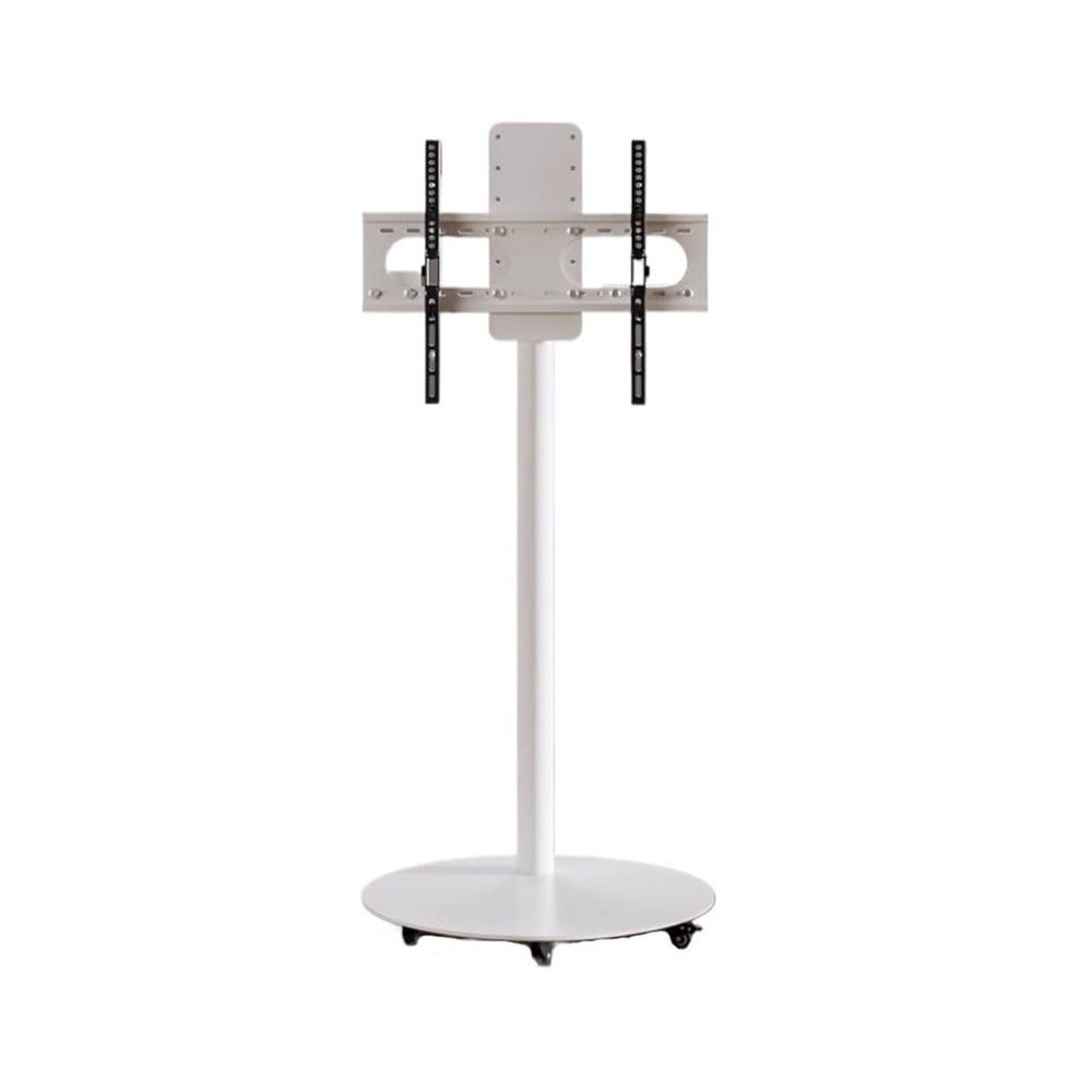 ENGENDER TV Mount Simple Household Movable TV Stand White Floor-Standing Bracket Lifting Suitable for 40~70 Inch TV Stand TV Wall Mount