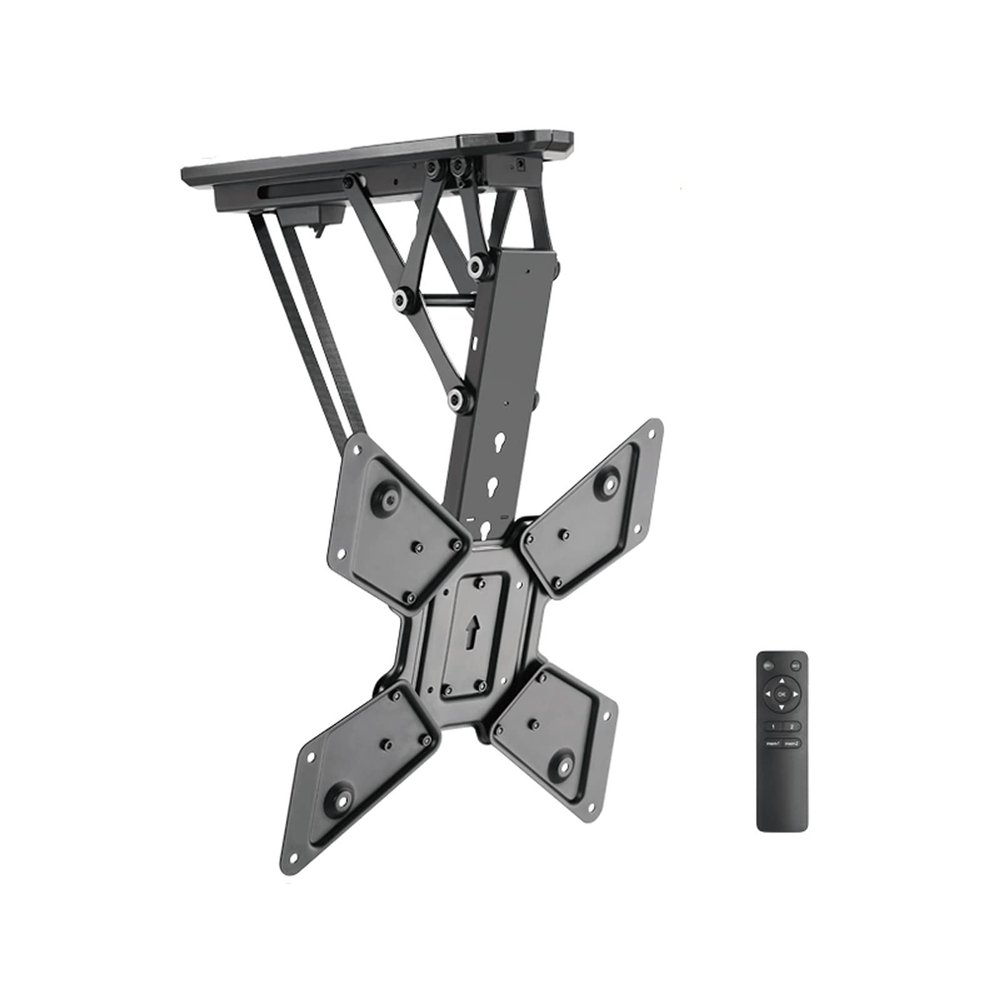 ENGENDER TV Mount Adjustable TV Mount Stand Remote Control Electric TV Stand Ceiling Smart Folding TV Stand Suitable for 32-35 Inch Flat Curved TV Stand TV Wall Mount
