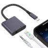 2 in 1 iPhone Microphone Adapter for Live-Streaming [MFi Certified], Lightning to 3.5mm Audio Jack and Charger Lightning Splitter, Apple Dongle Headphone Jack and Charger for iPhone 14/13/12/11/ iPad view 1