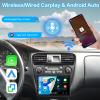 Inefala [2G+64G] Android 15 Car Radio for Honda Accord 6th 1998-2004 with Wireless Carplay/Android Auto, 9 Inch HD Touchscreen Car Stereo with GPS WiFi Bluetooth FM/RDS SWC Backup Camera MIC view 2