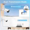 WEILAILIFE 130 Wide-Angle & 2-Way Audio Outdoor Wireless Security Camera System, WiFi Video Surveillance, Home Security Cameras view 4