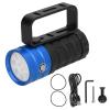 Glomora Professional Diving Photography Fill Light 10000LM 12LED Flashlight Waterproof Torch for Underwater Diving (Blue) view 1