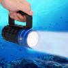 Glomora Professional Diving Photography Fill Light 10000LM 12LED Flashlight Waterproof Torch for Underwater Diving (Blue) view 2