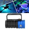 Glomora Professional Diving Photography Fill Light 10000LM 12LED Flashlight Waterproof Torch for Underwater Diving (Blue) view 3