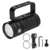 Glomora Professional Diving Photography Fill Light 10000LM 12LED Flashlight Waterproof Torch for Underwater Diving (Black) view 1