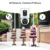 Kittyhok Dual Lens Wireless Security Camera System, 4pcs 2K Outdoor Camera with 2.4/5GHz WiFi, Pan & Tilt, Auto Tracking, Human Detection, Color Night Vision, 16CH Wi-Fi 6 NVR with 1TB HDD, KWDP164 view 4