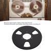 Mtlavishness E N 4 10 Inch Empty Tape Reel Aluminum Alloy Reel Tape Recorder Accessory Empty Disc Opening Machine Parts For Nab Silver (Black) view 2