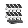 8CH Outdoor Solar Power Security Camera System with 8 Camera, 4MP Wireless WiFi CCTV Surveillance NVR Kit with Two Way Audio, Color Night Vision, Human Detection view 1