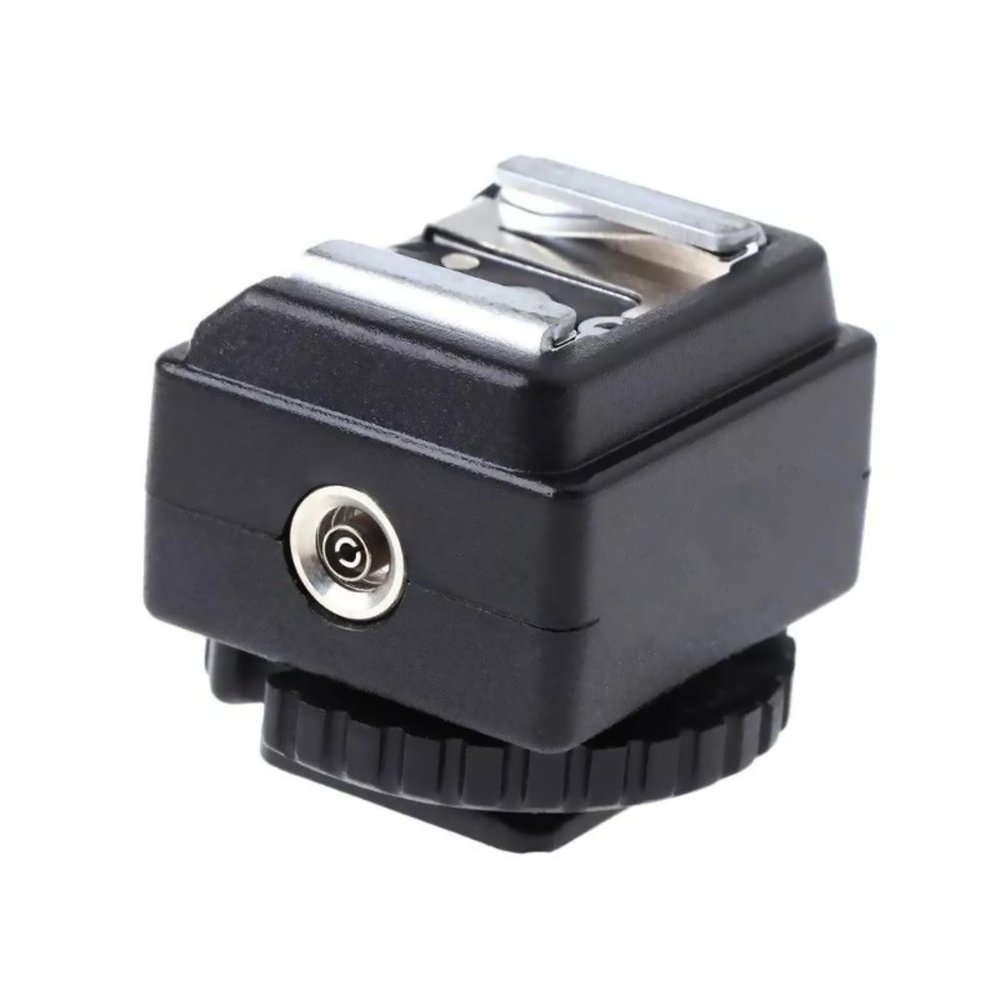 Built-in PC Sync Socket Camera Hot Shoe Mount Adapter Video Accessory Bracket for Canon Flash to Camera