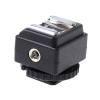 Built-in PC Sync Socket Camera Hot Shoe Mount Adapter Video Accessory Bracket for Canon Flash to Camera view 1