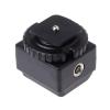 Built-in PC Sync Socket Camera Hot Shoe Mount Adapter Video Accessory Bracket for Canon Flash to Camera view 3