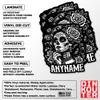 Personalized Sugar Woman Skull Mexico Mexican Vintage Name Sticker Custom Skull Flowers Stickers Retro Waterproof Die-Cut Vinyl Sticker for Kindle Laptop Water Bottle Hard Hat Funny Sticker Gifts view 3