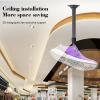 ASHATA Hologram Fan Stand with Base, 3D Advertising Display Ceiling Bracket Adjustable Extendable 15.5 to 24 Inches for 3D Holographic Fan Advertising Machine, Load 8.81lb view 4