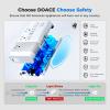 [2 Packs] 500W Max Voltage Converter US to Europe, Game-Charger Pure Sine Wave 220V to 110V Converter for European Travel, Power Converter Adapter for CPAP Hair Straightener Curler Laptop Cell Phone view 3
