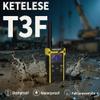 KETELESE T3F IP67 Waterproof Walkie Talkies, Rugged Two Way Radio with Earpiece, Triple Proof, Three Charging Options, FRS 2 Way Radio 22 Channels, NOAA, VOX (6 Pack), Black/Yellow view 2