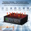 Kinupute Industrial Mini PC, Fanless Computer i7-1255U Upto 4.7Ghz, Windows 11 Pro, 16G DDR5, 512G PCIE4.0 SSD, 8xCOM RS232, 3x2.5G LAN, 4G Module, 4K HDMI/DP Triple Display, WiFi6, BT5.2, SIM, GPIO view 3