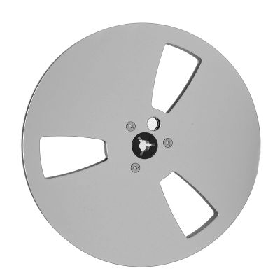 1/4 7 Inch Empty Tape Reel, 3 Holes Open Reel Sound Tape Empty Take Up Reel, Aluminum Alloy Universal Recording Empty Reel for Reel to Reel Tape Recorder (Silver)