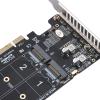 Expansion Split Card, PCIE 4.0 x16 to M.2 M-Key NVME SSD Expansion Split Card view 3