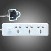 ZTYGXMB Surge Protector Power Strip with 6 Ft/9.2Ft/15.7Ft Extension Cord, 3 Widely Outlets, Flat Plug2500W, 15A, Small Power Strip Desk Charging Station for Travel Home Office 15.7ft view 1