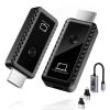 Wireless HDMI Transmitter and Receiver 4K, 2.4/5GHz 1080P Portable Wireless HDMI Extender Kit Adapter for Streaming Video and Audio to Monitor from PC/TV Box/Projector, 100ft Dual Band Smart Handovers view 1