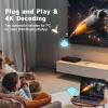 Wireless HDMI Transmitter and Receiver 4K, 2.4/5GHz 1080P Portable Wireless HDMI Extender Kit Adapter for Streaming Video and Audio to Monitor from PC/TV Box/Projector, 100ft Dual Band Smart Handovers view 3