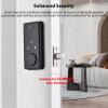Splenssy Smart Door Lock, Keyless Entry Door Lock, APP, Fingerprint, RFID Card, Key, Passcode - 5 Entry Methods, Aluminum Alloy Door Lock for 35-55 Thickness Office, Home, Bedroom Door - Black view 3