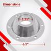 2Pcs Aluminum Pedestal Table Base Flange Mounting for Camper, Boat, Trailer, Include Mounting Screws view 4