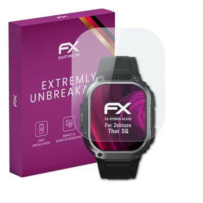atFoliX Plastic Glass Protective Film compatible with Zeblaze Thor SQ, 9H Hybrid-Glass FX Screen Protector