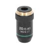 Achromatic Objective Brass Chrome Plated 20X Microscope Lens Interface 20.2mm, with Spring Device, for Professional Biological Microscopes view 3