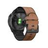 Quick fit 26mm 22mm Band for Garmin Fenix8/7X/6X/5X Silicone Leather Bracelet for Fenix7/6/5/MARQ Series strap(22mm Black(feinx8 47mm/7/6/5/935)) view 4