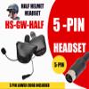 The Helmet Shop Half Helmet Headset Compatible with 5-Pin Honda Goldwing, Yamaha, and Kawasaki Audio Systems | Fits Most Half Helmets | Ear Protection from Wind Noise and Cold Weather view 2
