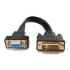ACGTUY Active DVI-D Dual Link 24+1 Male to Female Video with Flat Cable Adapter Converter Black (E0207) view 1