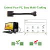 ACGTUY Active DVI-D Dual Link 24+1 Male to Female Video with Flat Cable Adapter Converter Black (E0207) view 4
