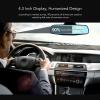 Rear View Mirror Camera, Mirror Dash Cam, Backup Camera Mirror 4.3 Inch 1080P Front Rear Camera G Sensor Anti Shake Smart Rearview Mirror for Driving Car Parking view 2