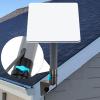Satellite Short Mount Satellite Internet Pole Roof Mounting Bracket Stainless Steel Short Wall Mount Kit with Adapter view 3