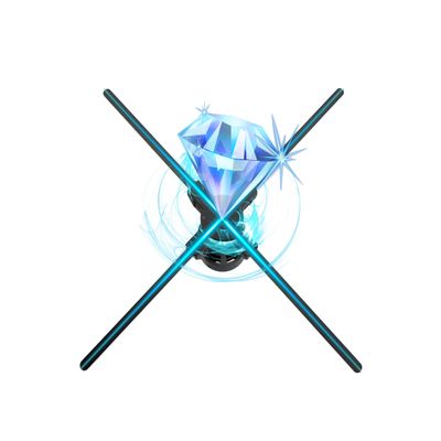 3D Hologram Fan,27.5 Inch 3D Hologram Led Fan Projector 832 HD LED Beads, Holographic Fan Advertising Support APP+Remote+Bluetooth Audio+Splicing,for Store ,Halloween,Christmas