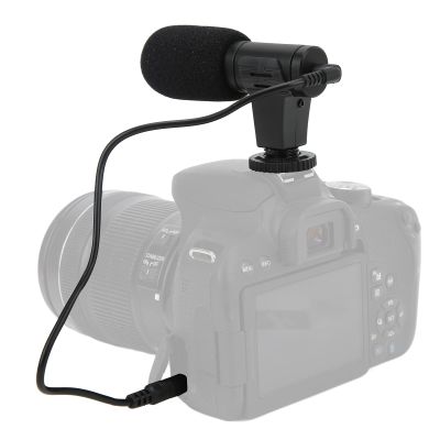 ciciglow Mini Microphone for Video Record, High Performance ABS Material, Windproof Sponge, 1/4 Inch Screw, Plug and Play, 3.5mm Jack, Lightweight Design